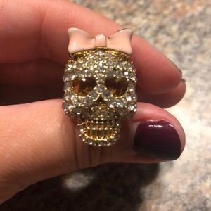 Betsy Johnson Skull Princess Ring💕